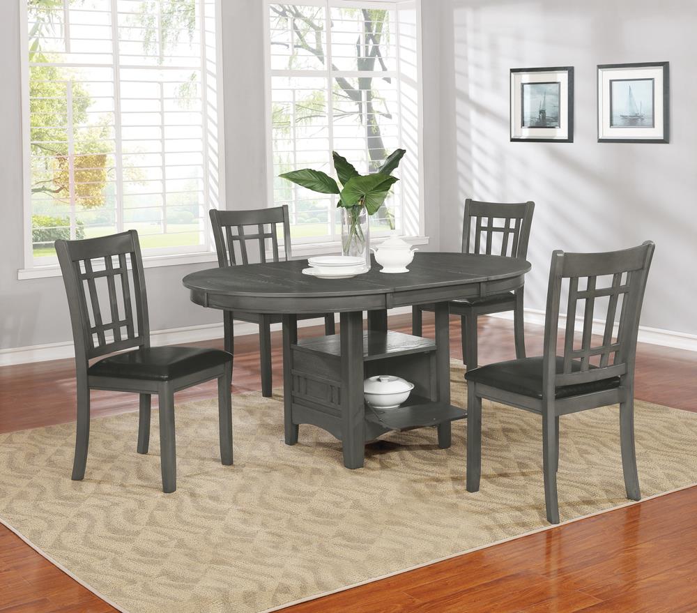 Lavon Medium Gray 5-Piece Dining Set from Coaster - Luna Furniture