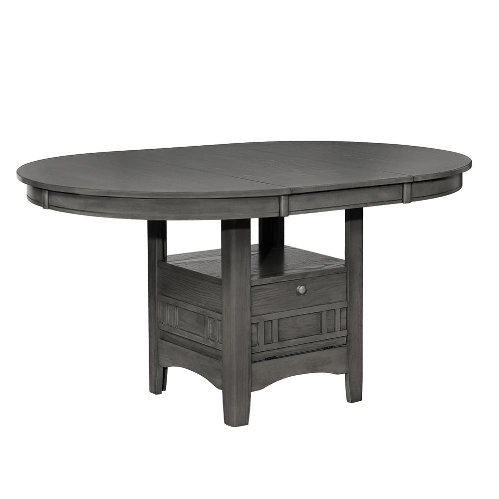 Lavon Medium Gray Dining Table with Storage from Coaster - Luna Furniture