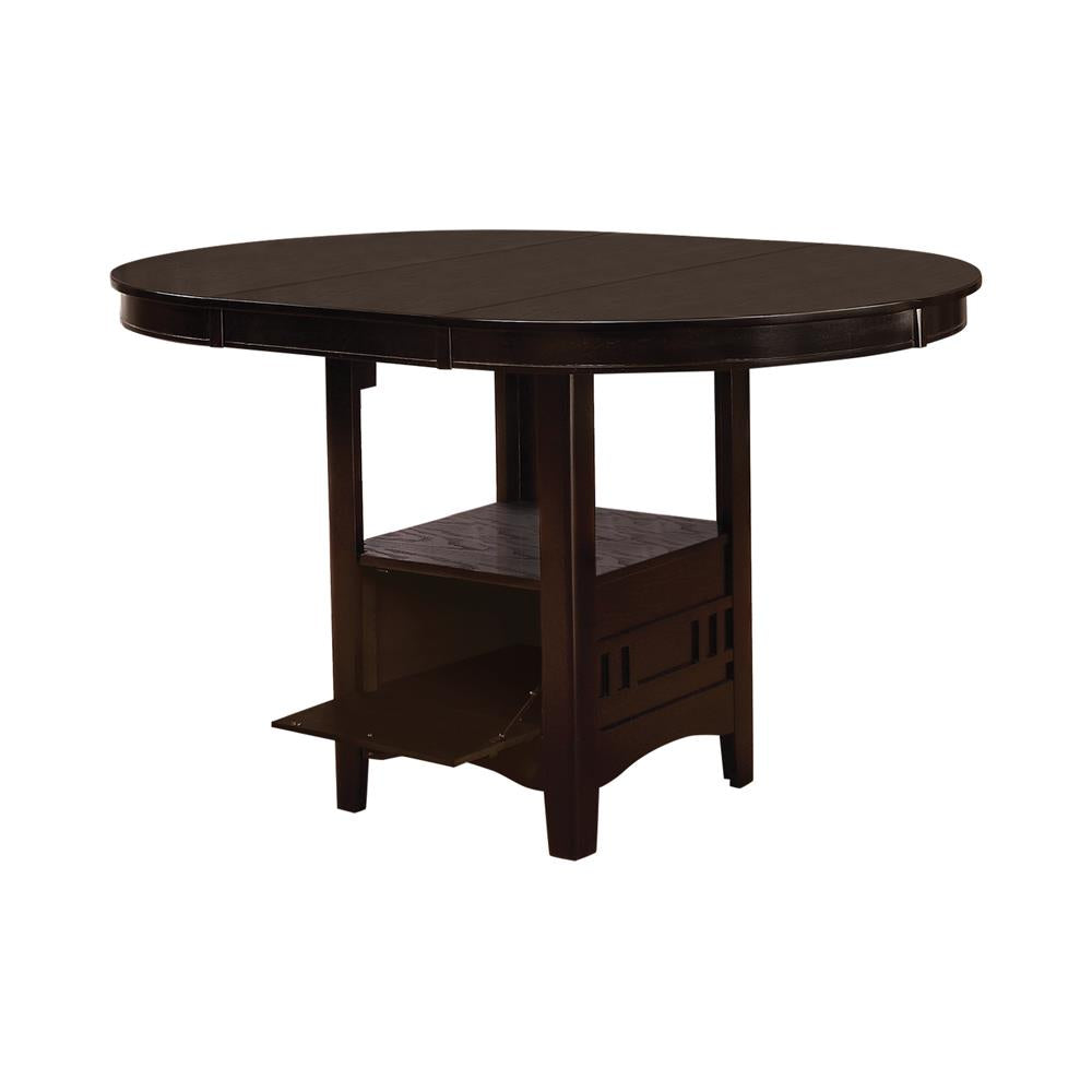 Lavon Espresso Oval Counter Height Table from Coaster - Luna Furniture