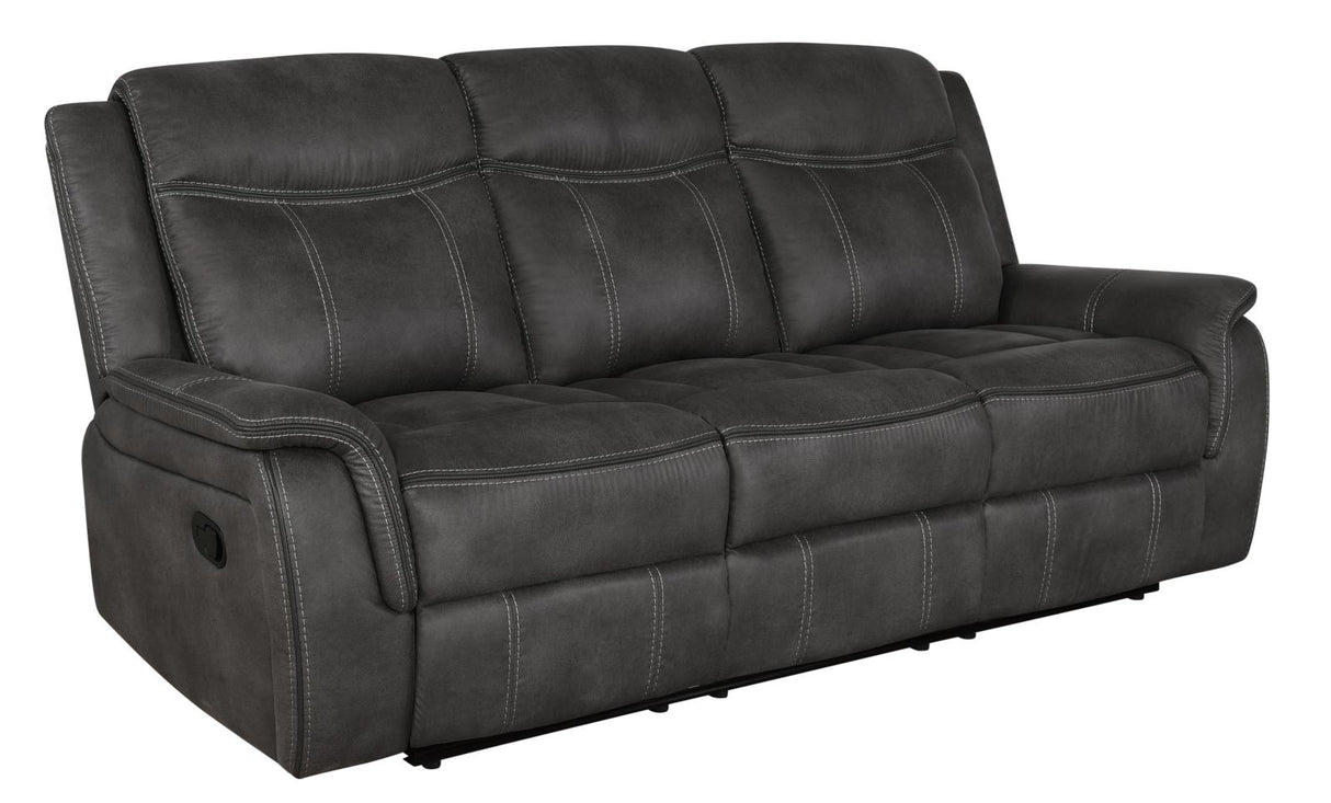 Lawrence Upholstered Tufted Back Motion Sofa from Coaster - Luna Furniture