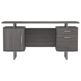 Lawtey Weathered Gray Floating Top Office Desk from Coaster - Luna Furniture