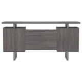 Lawtey Weathered Gray Floating Top Office Desk from Coaster - Luna Furniture