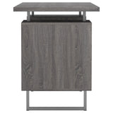 Lawtey Weathered Gray Floating Top Office Desk from Coaster - Luna Furniture