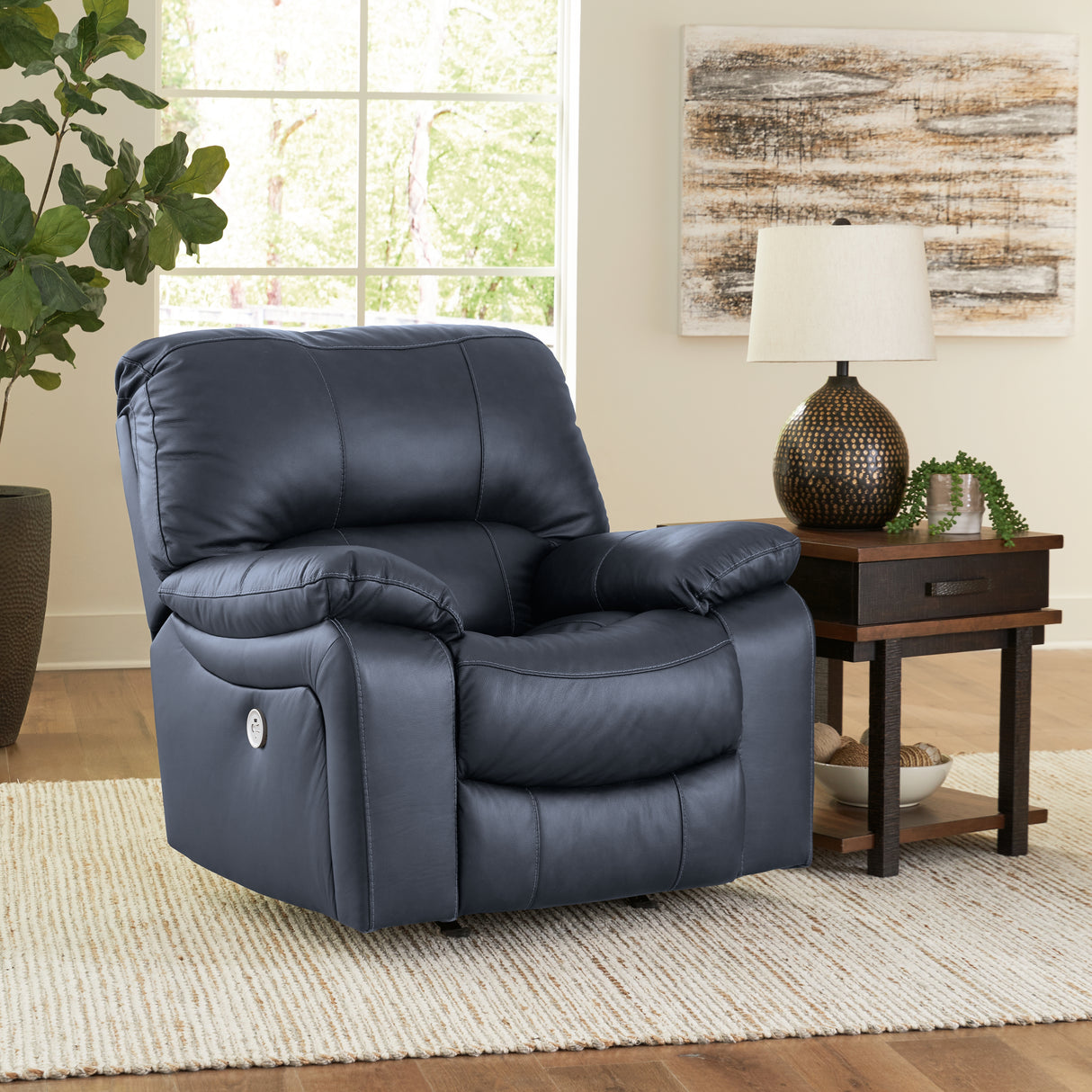 Leesworth Ocean Power Recliner - U4380998 - Luna Furniture