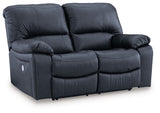 Leesworth Ocean Power Reclining Loveseat - U4380974 - Luna Furniture