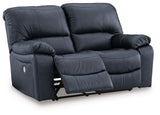 Leesworth Ocean Power Reclining Loveseat - U4380974 - Luna Furniture