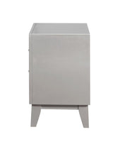 Leighton 2-drawer Nightstand Metallic Mercury - 204922 - Luna Furniture