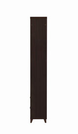 Lewes 2-drawer Media Tower Cappuccino - 700882 - Luna Furniture