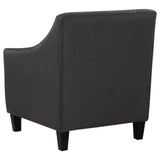 Liam Upholstered Sloped Arm Accent Club Chair Black - 903074 - Luna Furniture