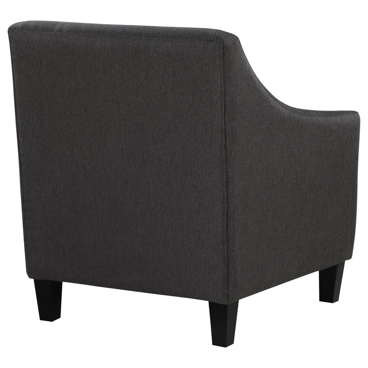 Liam Upholstered Sloped Arm Accent Club Chair Black - 903074 - Luna Furniture