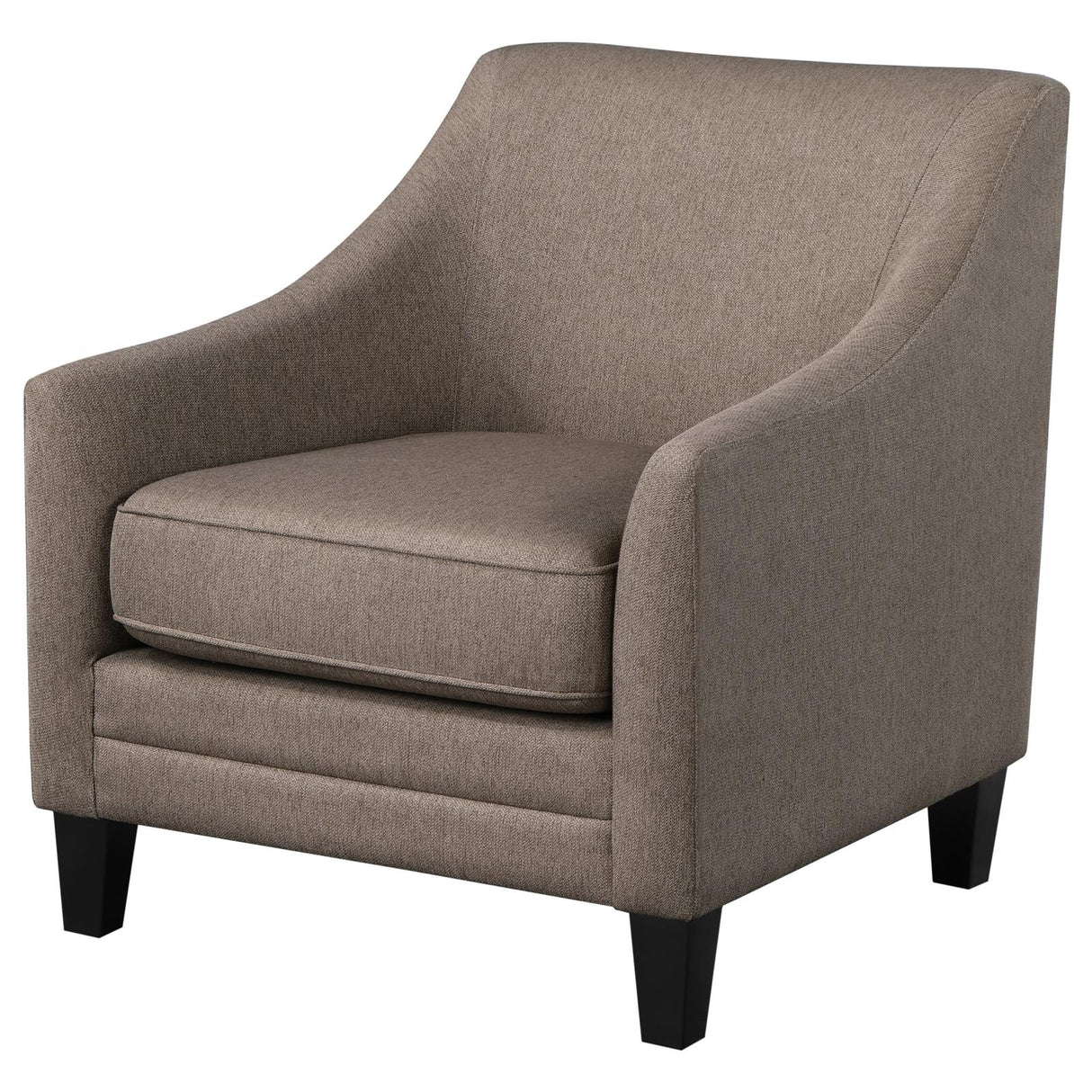 Liam Upholstered Sloped Arm Accent Club Chair Camel - 903073 - Luna Furniture