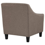 Liam Upholstered Sloped Arm Accent Club Chair Camel - 903073 - Luna Furniture