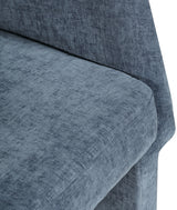 Light Blue Emmet Chenille Fabric Dining Chair / Accent Chair from Meridian - Luna Furniture