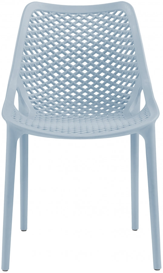 Mykonos Light Blue Outdoor Patio Dining Chair, Set of 4 from Meridian - Luna Furniture