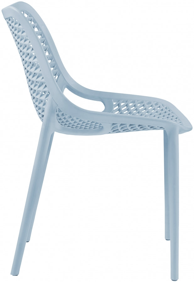 Mykonos Light Blue Outdoor Patio Dining Chair, Set of 4 from Meridian - Luna Furniture