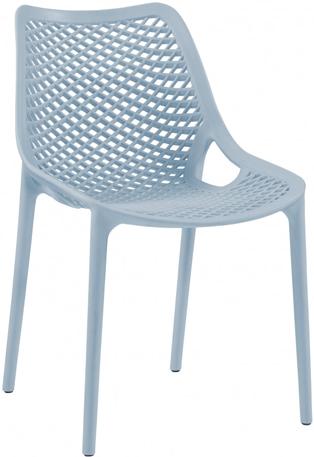 Mykonos Light Blue Outdoor Patio Dining Chair, Set of 4 from Meridian - Luna Furniture