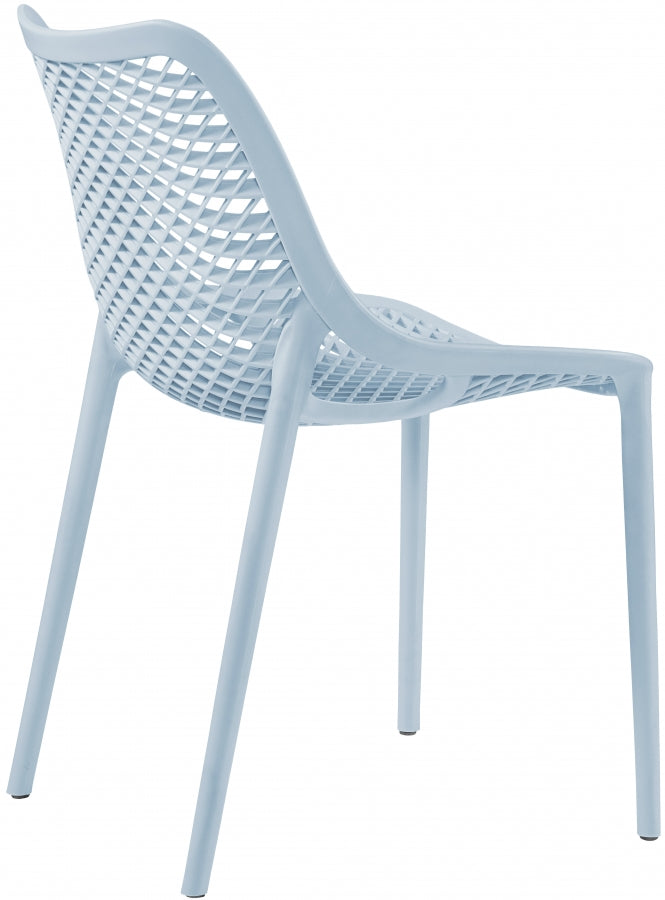 Mykonos Light Blue Outdoor Patio Dining Chair, Set of 4 from Meridian - Luna Furniture