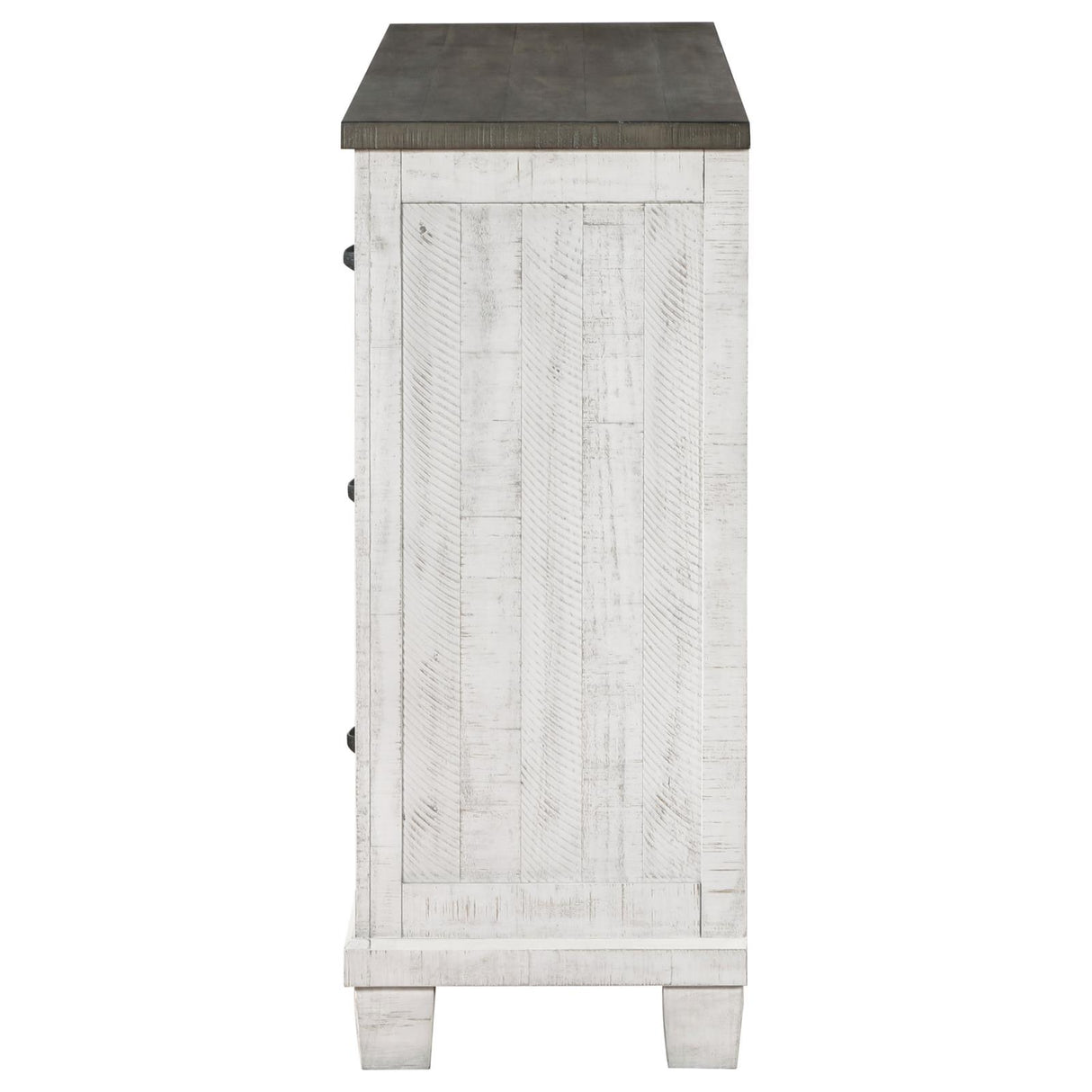 Lilith 7-drawer Dresser Distressed Distressed Grey and White - 224473 - Luna Furniture