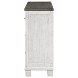 Lilith 7-drawer Dresser Distressed Distressed Grey and White - 224473 - Luna Furniture