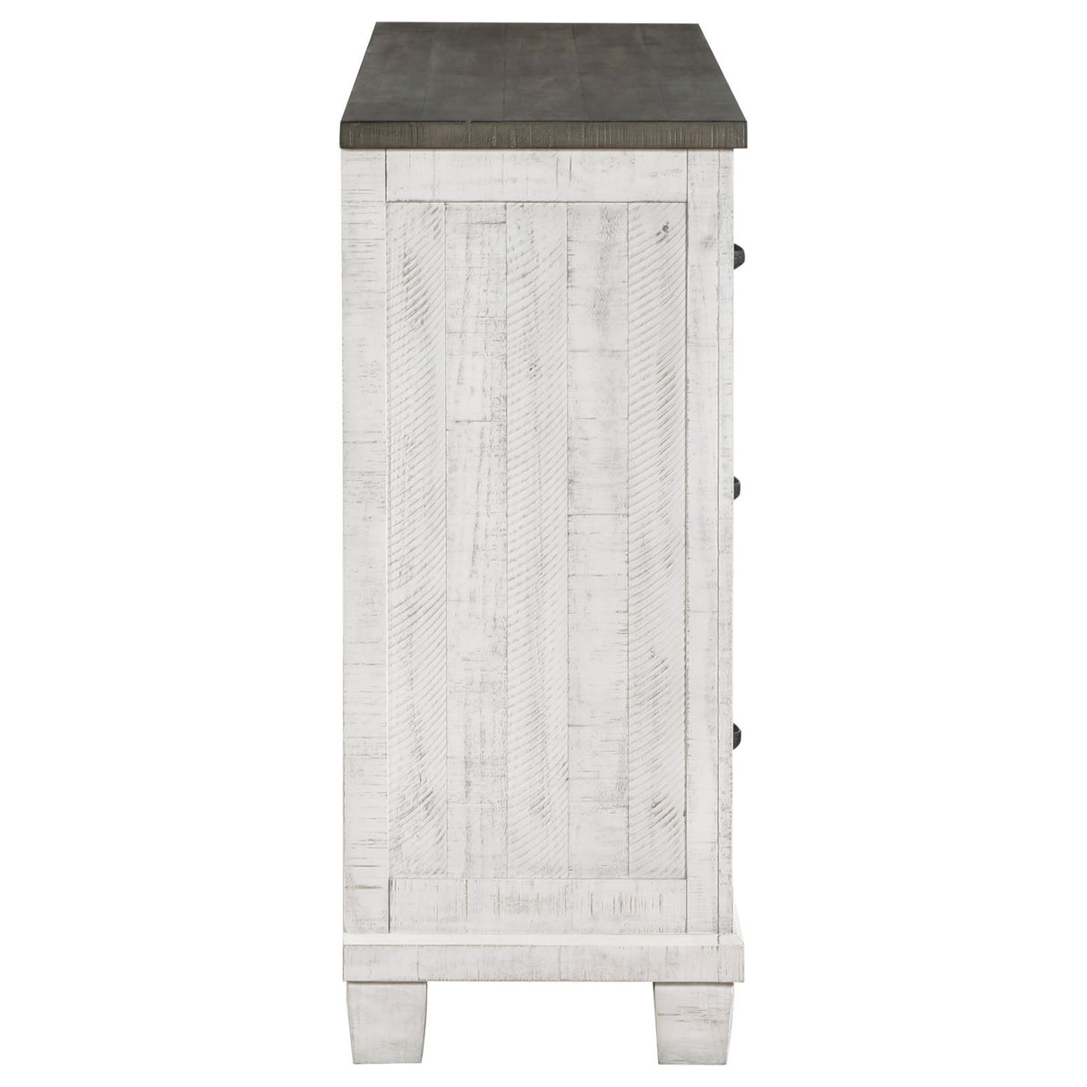 Lilith 7-drawer Dresser Distressed Distressed Grey and White - 224473 - Luna Furniture