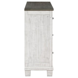 Lilith 7-drawer Dresser Distressed Distressed Grey and White - 224473 - Luna Furniture