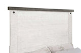 Lilith Eastern King Panel Bed Distressed Grey and White from Coaster - Luna Furniture