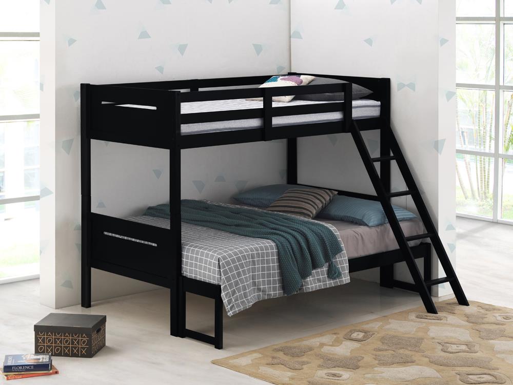 Littleton Black Twin/Full Bunk Bed from Coaster - Luna Furniture