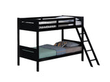 Littleton Black Twin/Twin Bunk Bed from Coaster - Luna Furniture