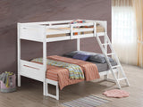 Littleton White Twin/Full Bunk Bed from Coaster - Luna Furniture