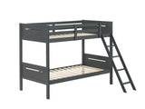 Littleton Gray Twin/Twin Bunk Bed from Coaster - Luna Furniture