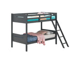 Littleton Gray Twin/Twin Bunk Bed from Coaster - Luna Furniture