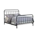 Livingston California King Panel Metal Bed Dark Bronze from Coaster - Luna Furniture