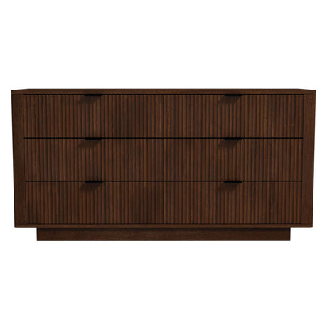 Lola Mid Century Modern Walnut Dresser with 6 Drawers - AFC01826 - Luna Furniture