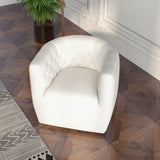 Lotte Swivel Chair (Cream Boucle) - MDM01808 - Luna Furniture