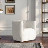 Lotte Swivel Chair (Cream Boucle) - MDM01808 - Luna Furniture