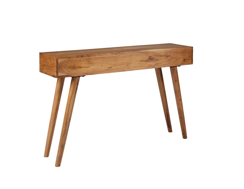 Lotus Natural Brown 2-Drawer Console Table from Coaster - Luna Furniture