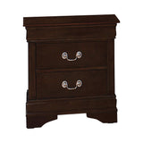 Louis Philippe 2-Drawer Nightstand Cappuccino from Coaster - Luna Furniture