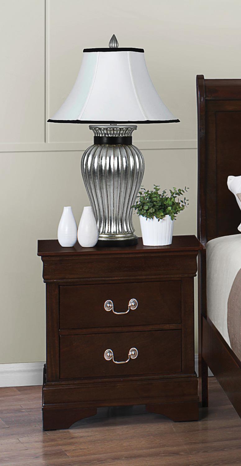 Louis Philippe 2-Drawer Nightstand Cappuccino from Coaster - Luna Furniture