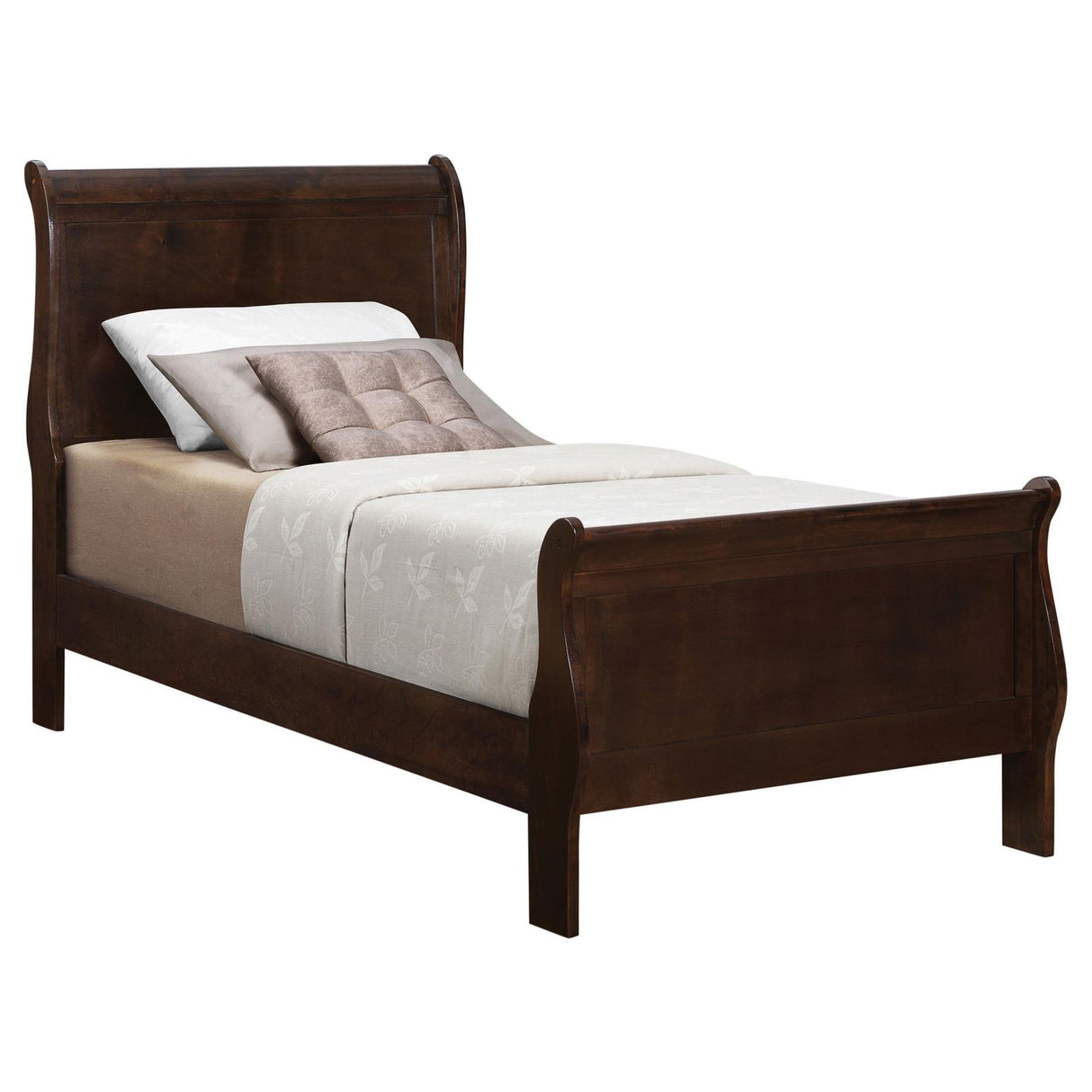 Louis Philippe Panel Bedroom Set with High Headboard - 202411T-S4 - Luna Furniture