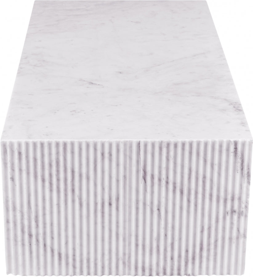 Lucca Coffee Table White from Meridian - Luna Furniture