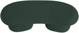 Luka Boucle Fabric Bench Green from Meridian - Luna Furniture