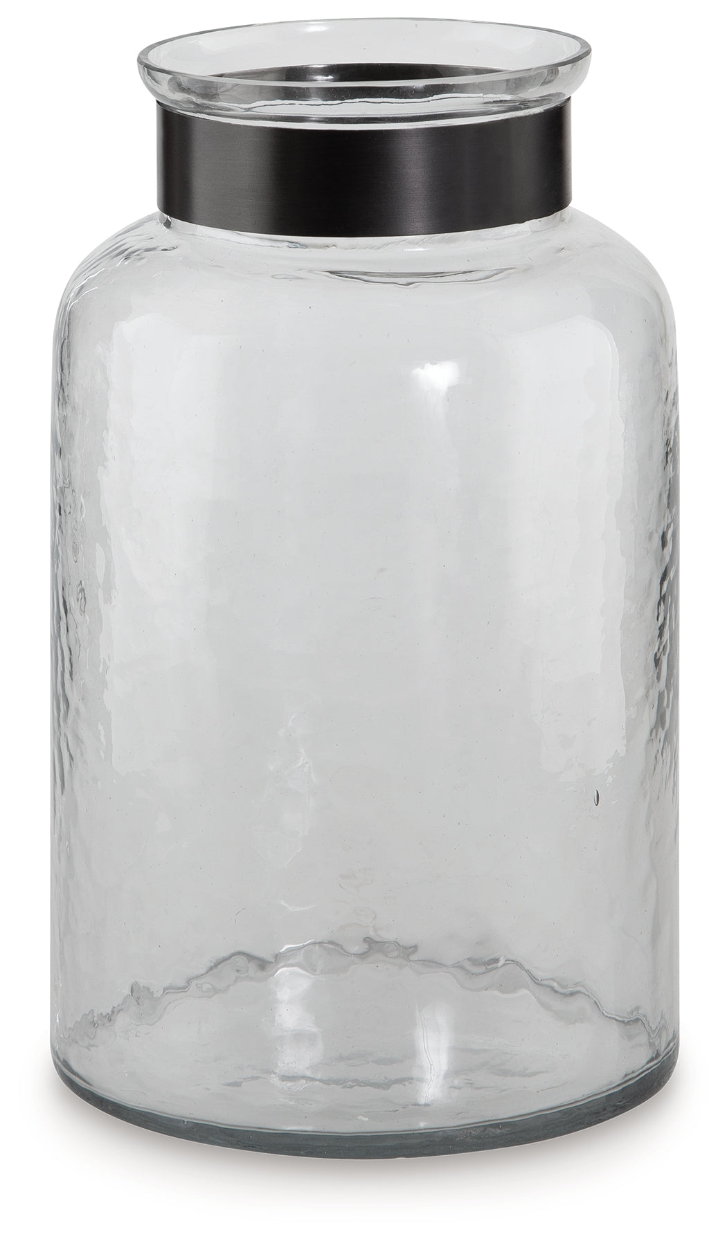 Lukasvale Clear/Pewter Finish Vase - A2000585 - Luna Furniture