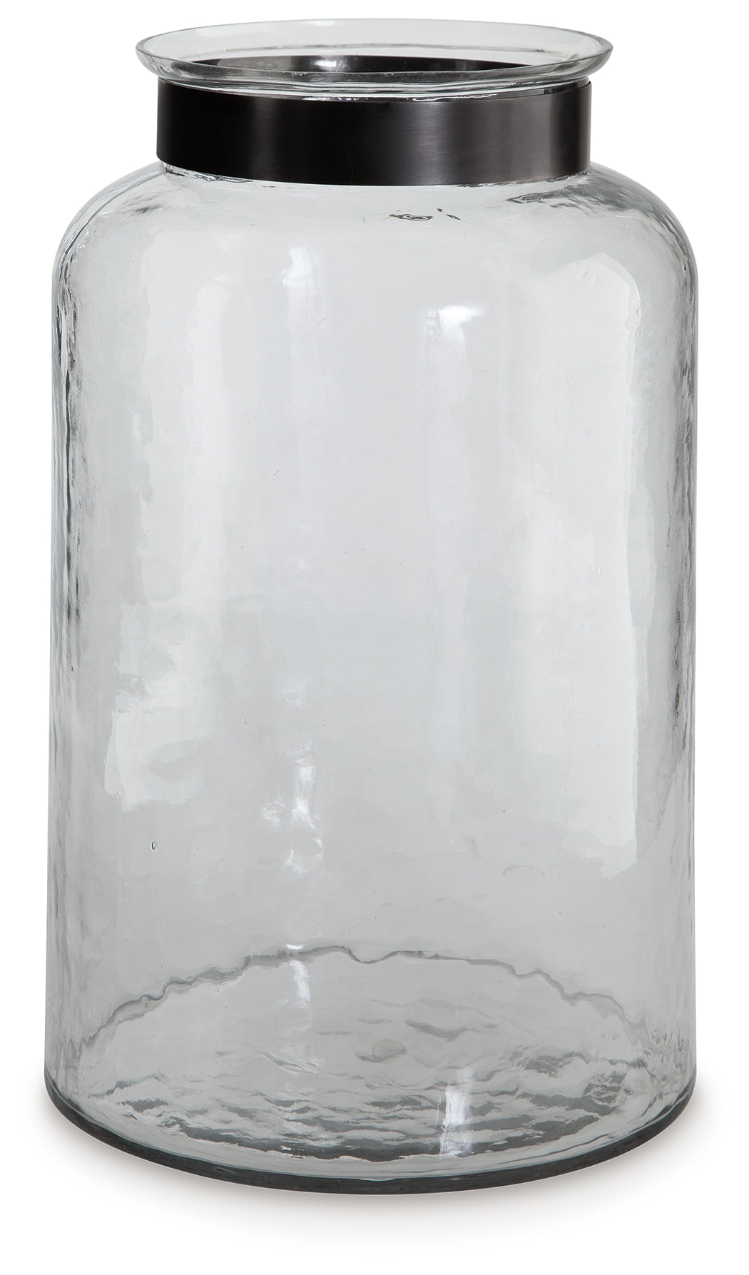 Lukasvale Clear/Pewter Finish Vase - A2000586 - Luna Furniture