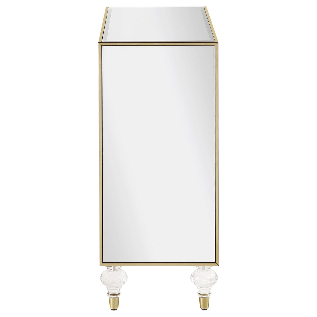 Lupin Mirror/Champagne 2-Door Accent Cabinet from Coaster - Luna Furniture