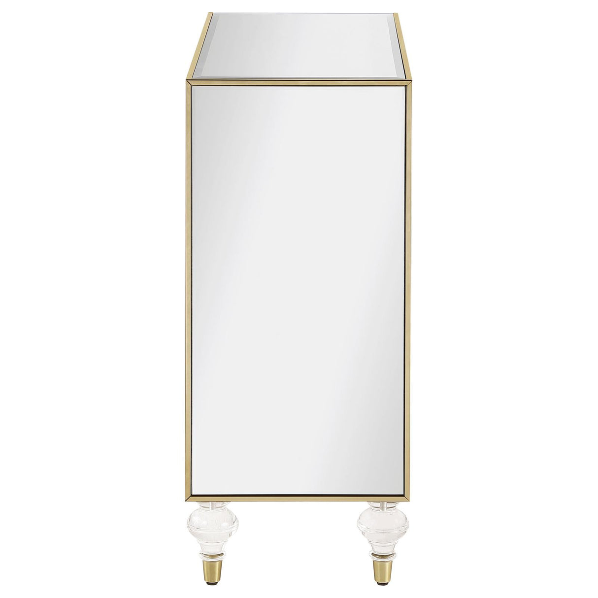 Lupin Mirror/Champagne 2-Door Accent Cabinet from Coaster - Luna Furniture