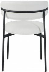 Lupita Faux Leather Dining Chair White, Set of 2 from Meridian - Luna Furniture