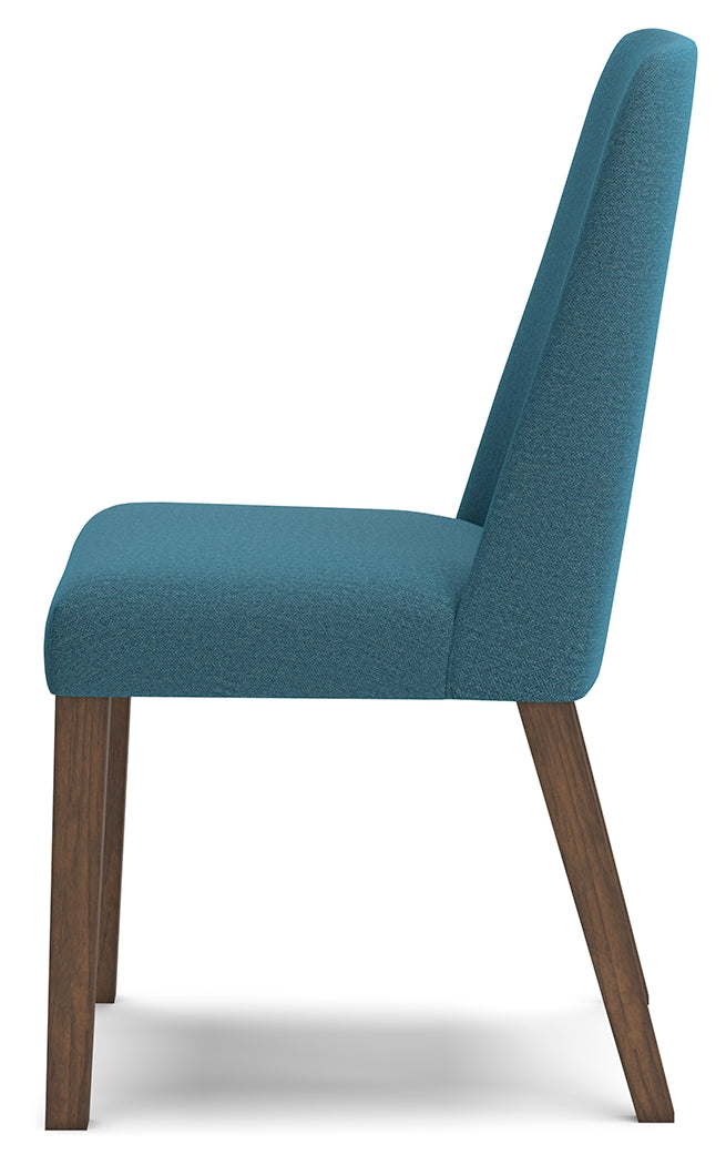 Lyncott Blue/Brown Dining Chair, Set of 2 - D615-03 - Luna Furniture