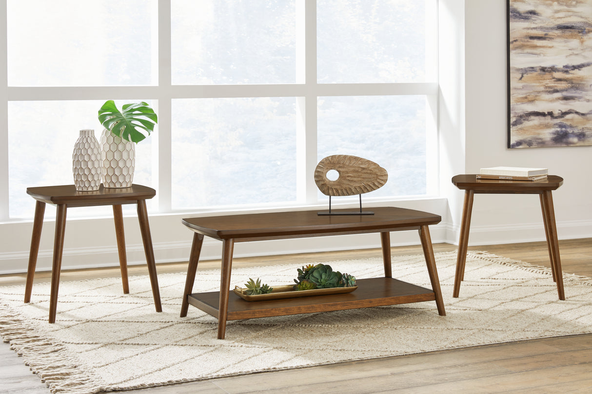 Lyncott Brown Table (Set of 3) - T416-13 - Luna Furniture