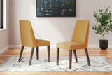 Lyncott Mustard/Brown Dining Chair, Set of 2 - D615-04 - Luna Furniture