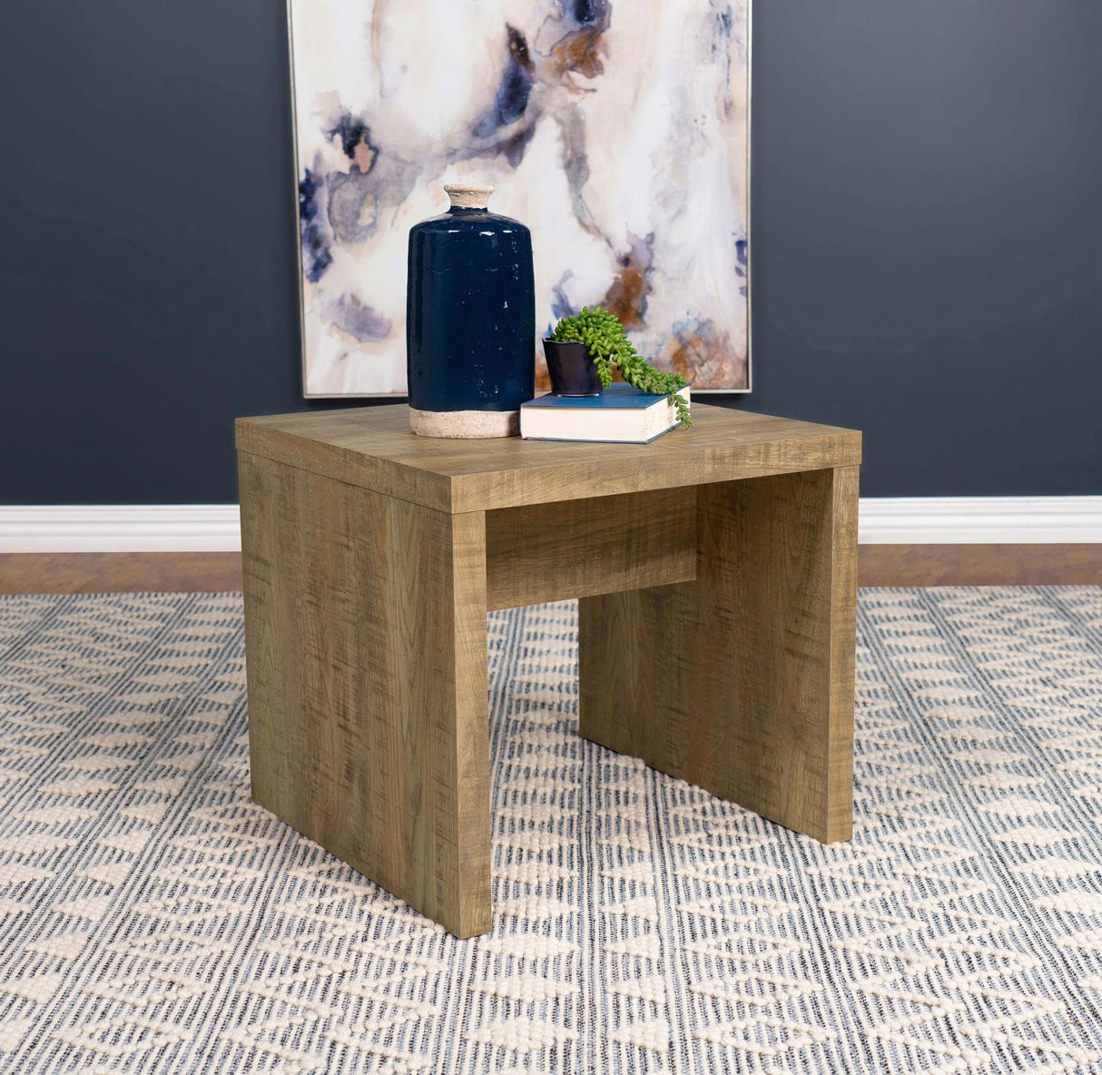 Lynette Square Engineered Wood End Table Mango - 704127 - Luna Furniture